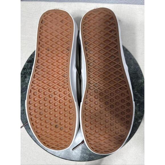 Vans Sneakers Aztec Print Men’s Size 8.5 Laceup Charcoal Canvas Shoes - Picture 8 of 9